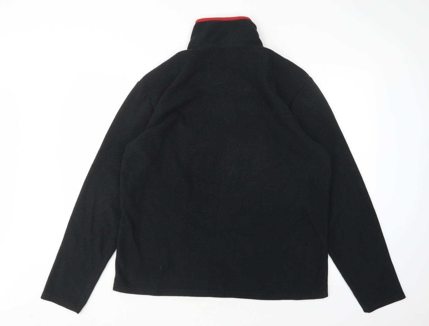 Atlas Mens Black  Polyester Pullover Sweatshirt Size M