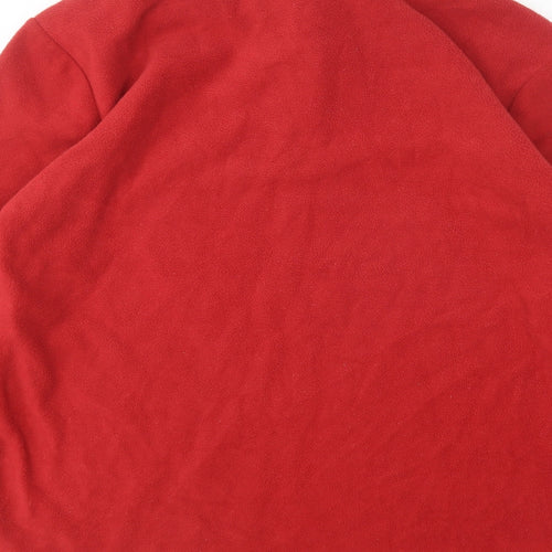 Atlas Mens Red  Polyester Pullover Sweatshirt Size M