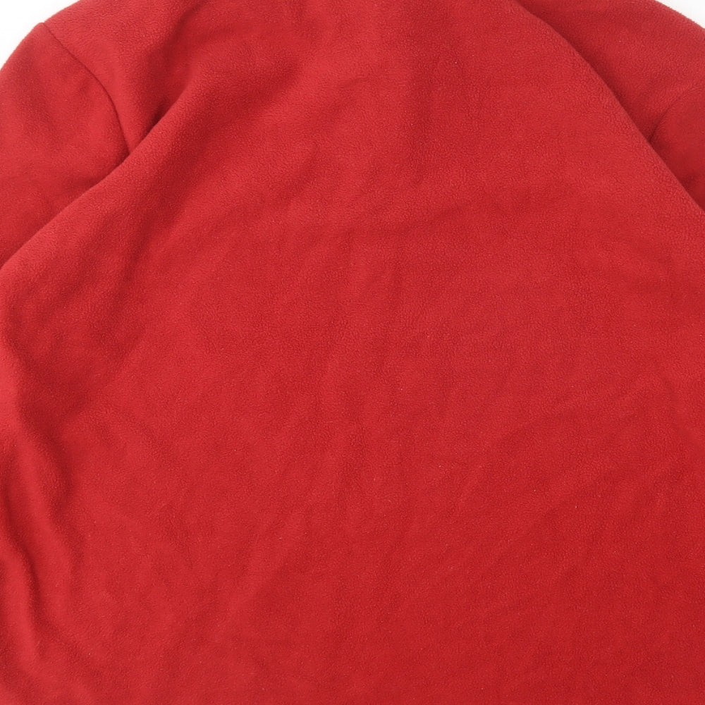 Atlas Mens Red  Polyester Pullover Sweatshirt Size M