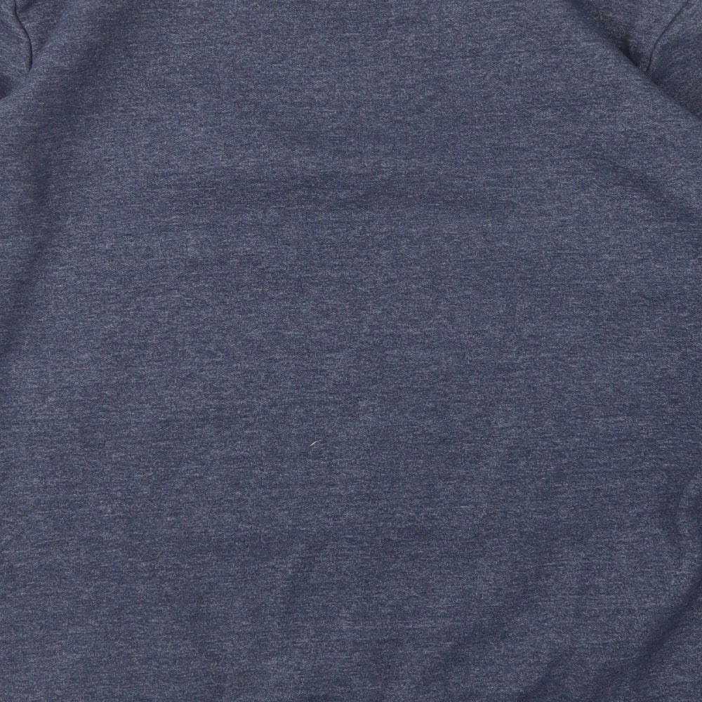 F&F Mens Blue Round Neck  Cotton Pullover Jumper Size XL