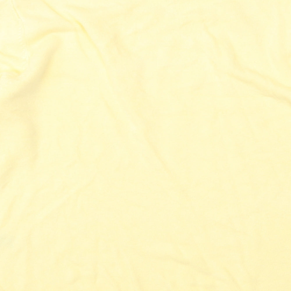 M&S Womens Yellow Round Neck  Acrylic Pullover Jumper Size 16