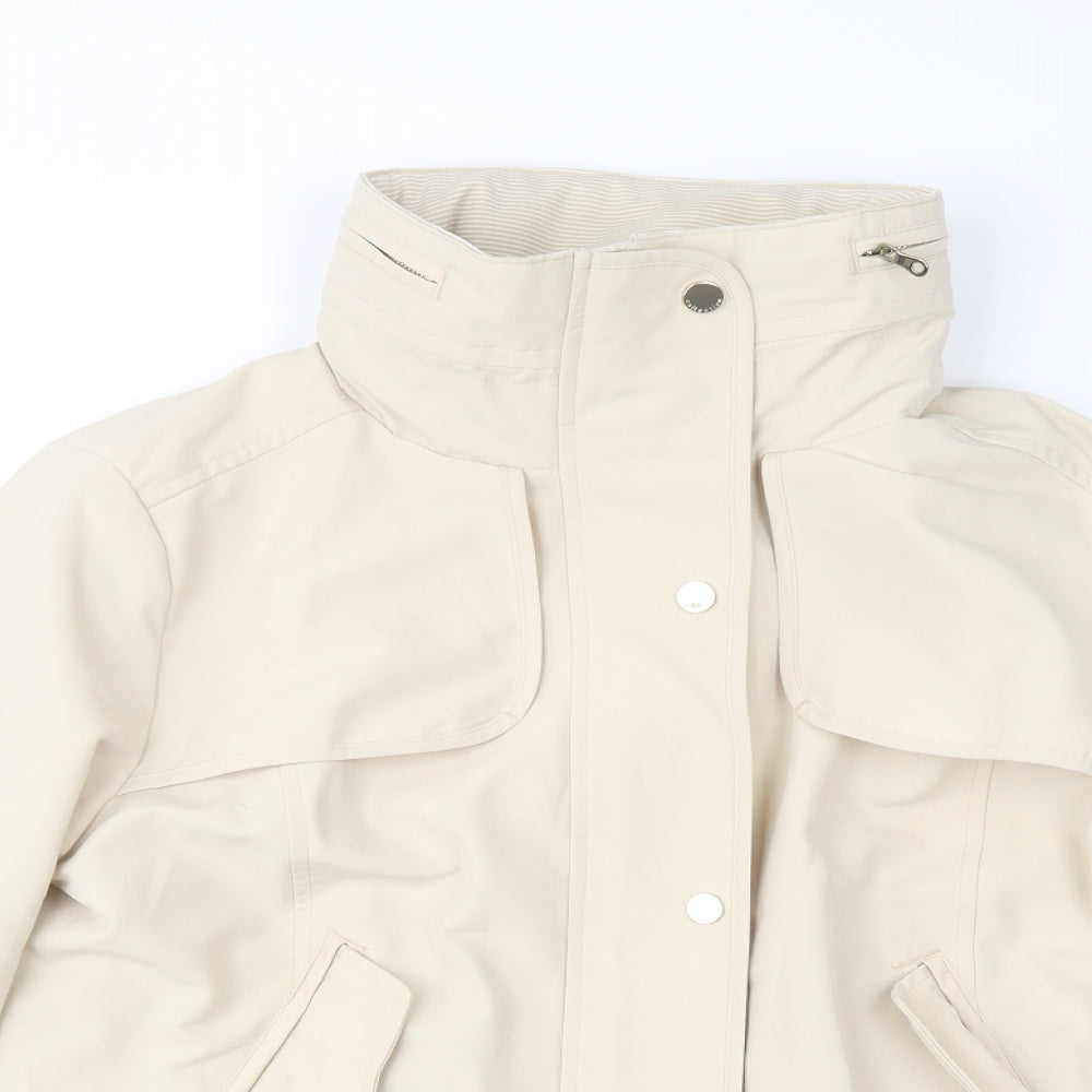 M&S Womens Beige   Overcoat Coat Size 12