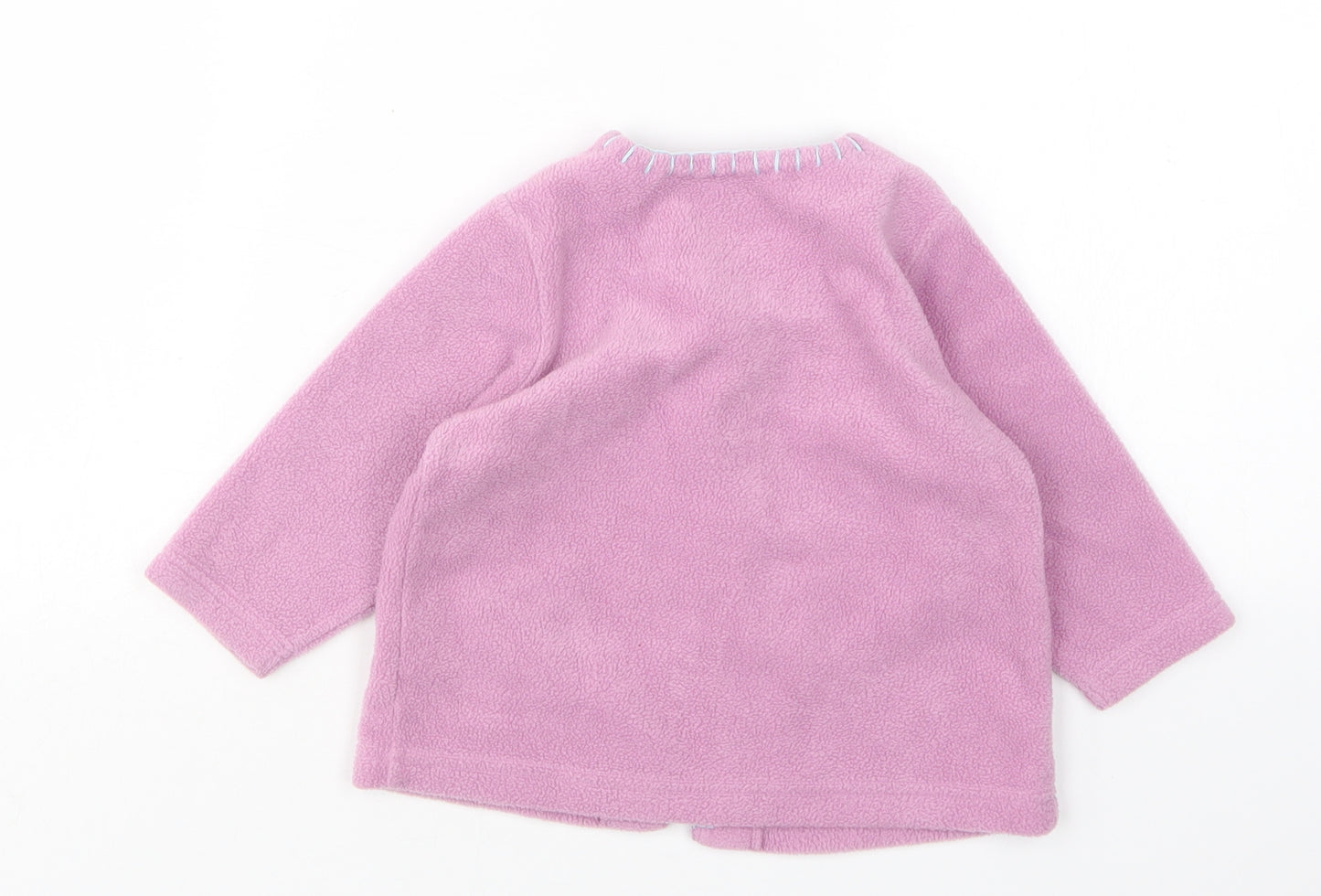 NEXT Girls Pink  Polyester Cardigan Jumper Size 9-12 Months
