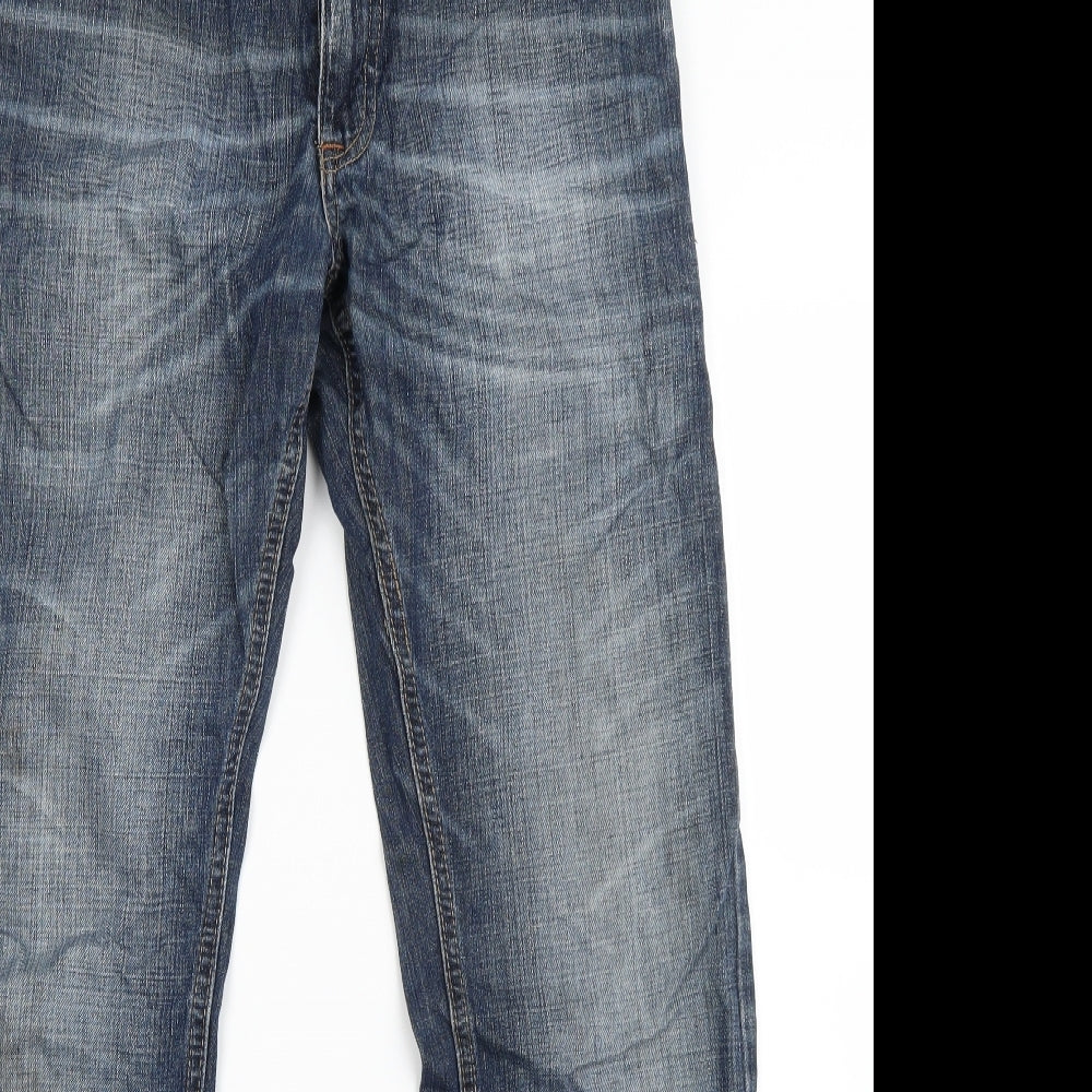 NEXT Mens Blue  Cotton Straight Jeans Size 30 L28 in Regular