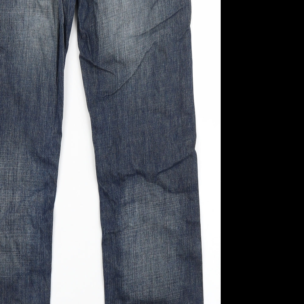 NEXT Mens Blue  Cotton Straight Jeans Size 30 L28 in Regular