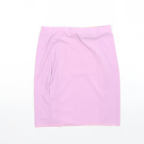 I SAW IT FIRST Womens Purple  Polyester Straight & Pencil Skirt Size 8