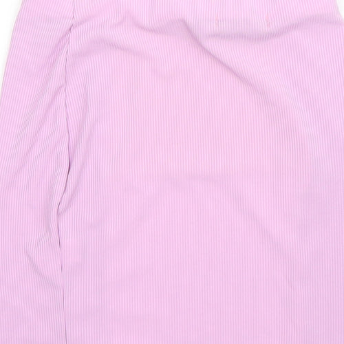 I SAW IT FIRST Womens Purple  Polyester Straight & Pencil Skirt Size 8