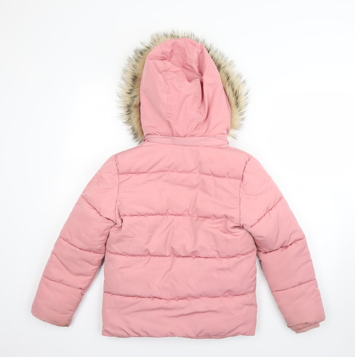 Primark Girls Pink   Puffer Jacket Coat Size 9-10 Years  Zip