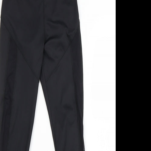 Workout Womens Black  Polyester Compression Leggings Size XS L26 in Regular