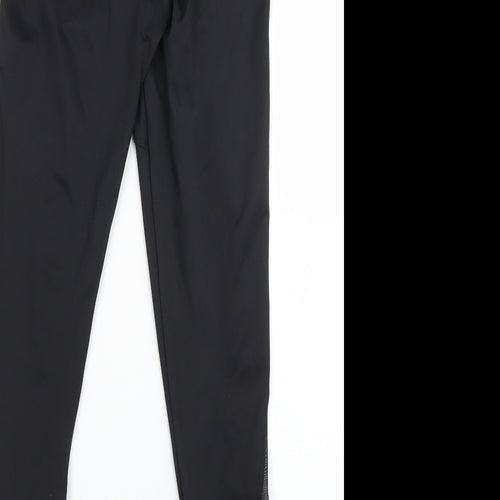 Workout Womens Black  Polyester Compression Leggings Size XS L26 in Regular