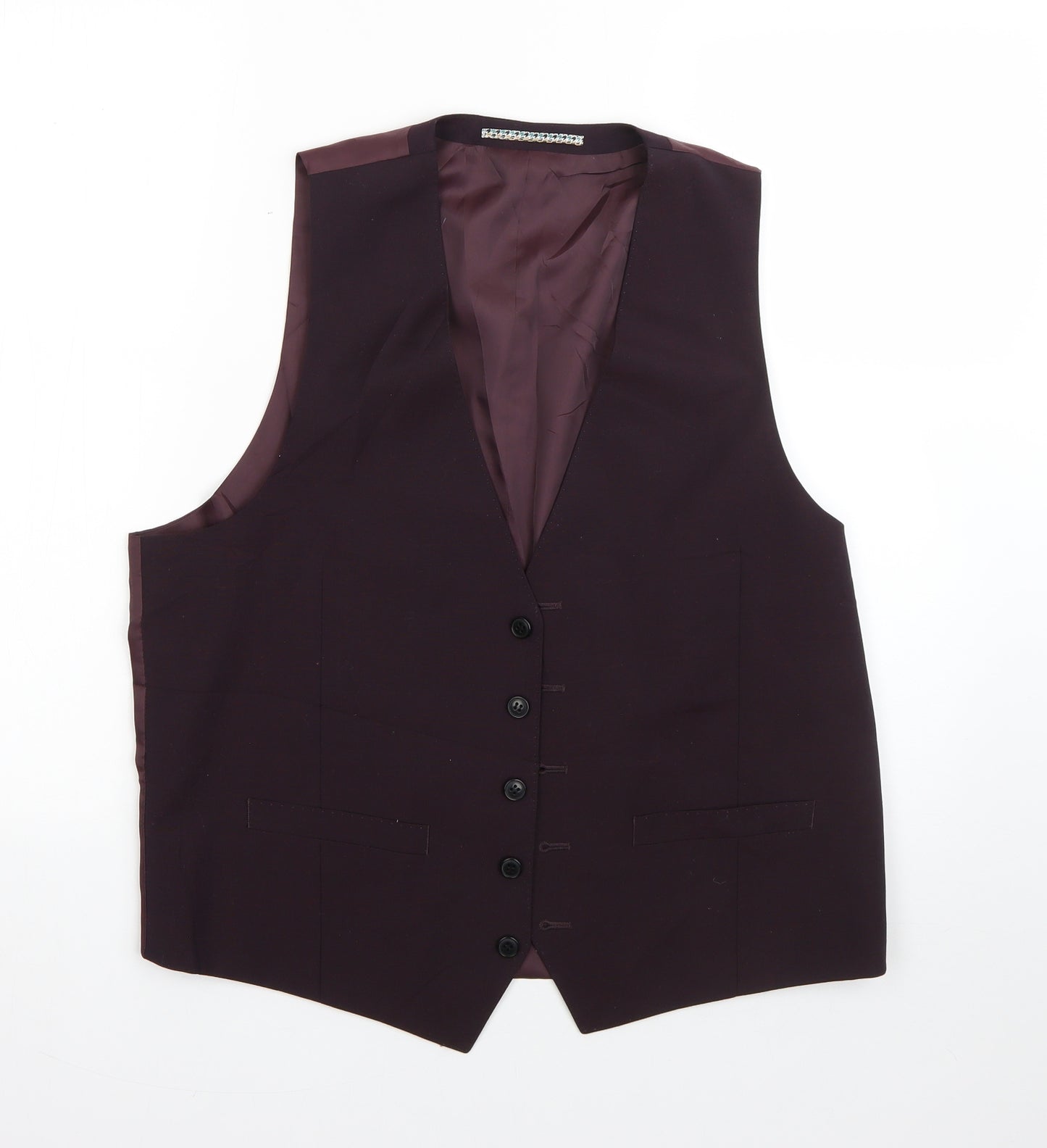 Preworn Mens Purple   Jacket Waistcoat Size 42
