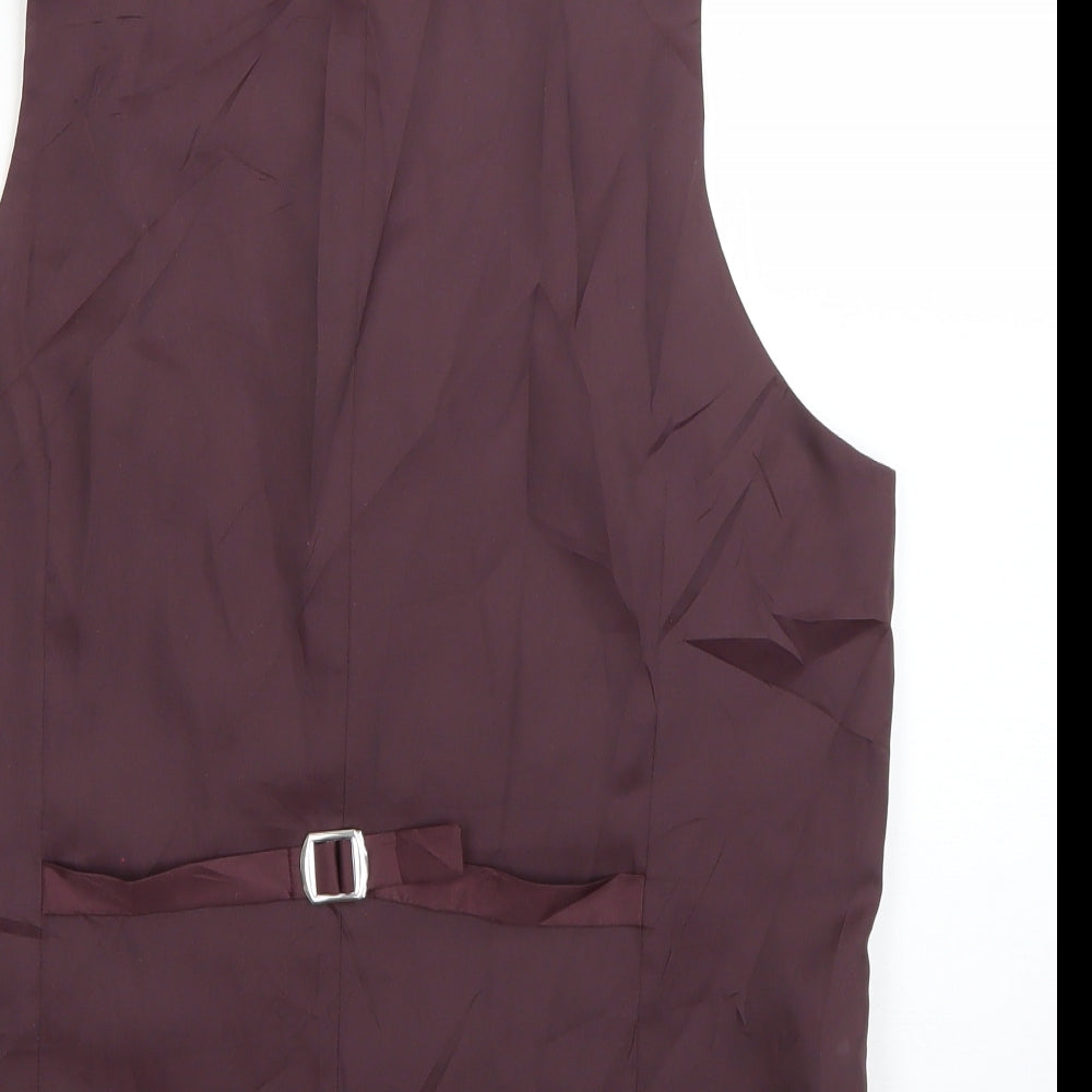 Preworn Mens Purple   Jacket Waistcoat Size 42