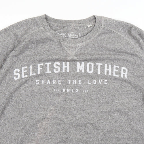 Stanley / Stella Womens Grey  Cotton Pullover Sweatshirt Size XL