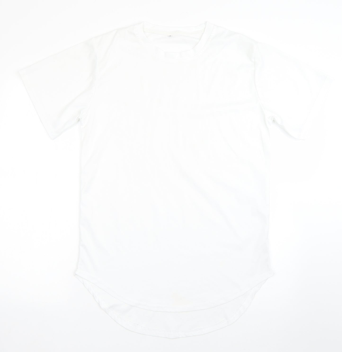 SheIn Mens White  Polyester  T-Shirt Size S Round Neck