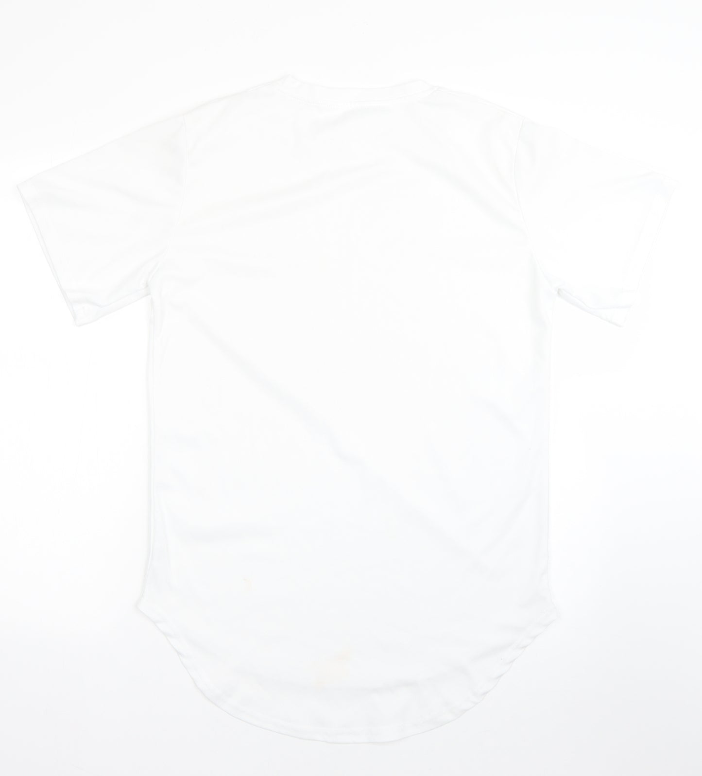 SheIn Mens White  Polyester  T-Shirt Size S Round Neck
