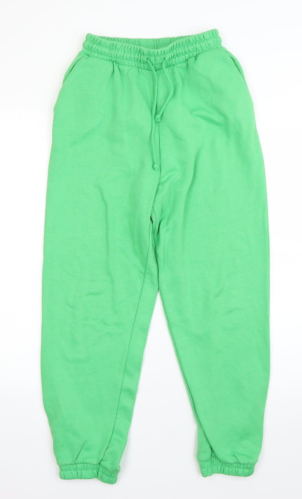 Zara Womens Green  Cotton Sweatpants Trousers Size S L26 in Regular
