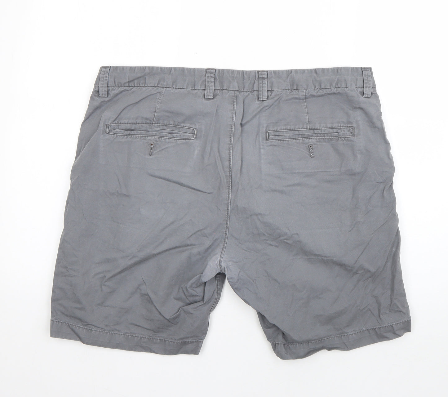 NEXT Mens Grey  Cotton Chino Shorts Size 36 L8 in Regular