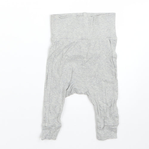 H&M Boys Grey  Cotton  Pyjama Pants Size 0-3 Months