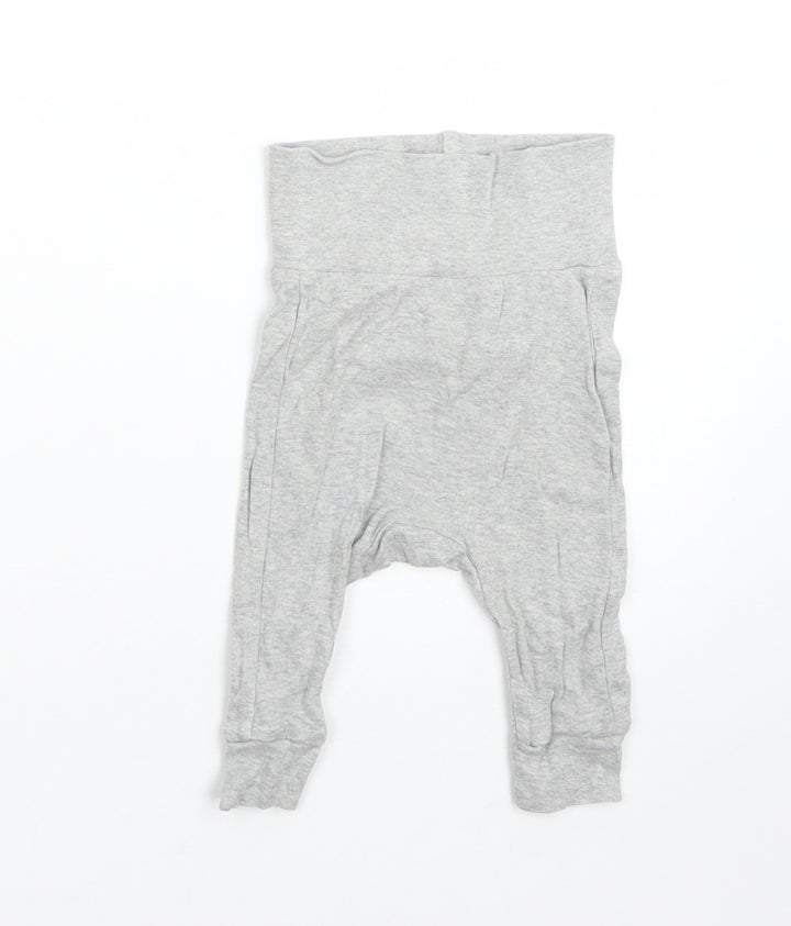 H&M Boys Grey  Cotton  Pyjama Pants Size 0-3 Months
