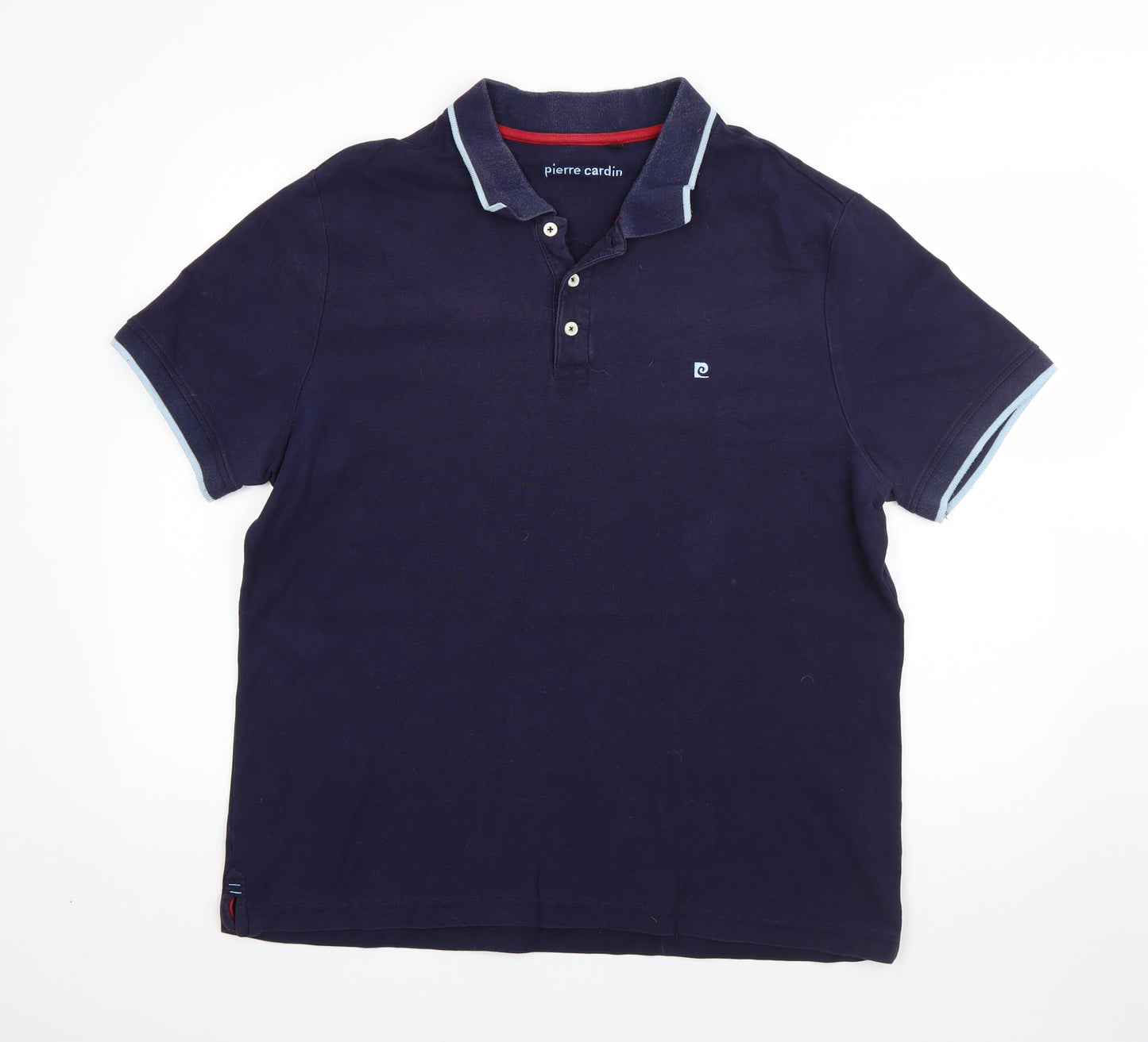 Pierre Cardin Mens Blue  Cotton  Polo Size XL Collared