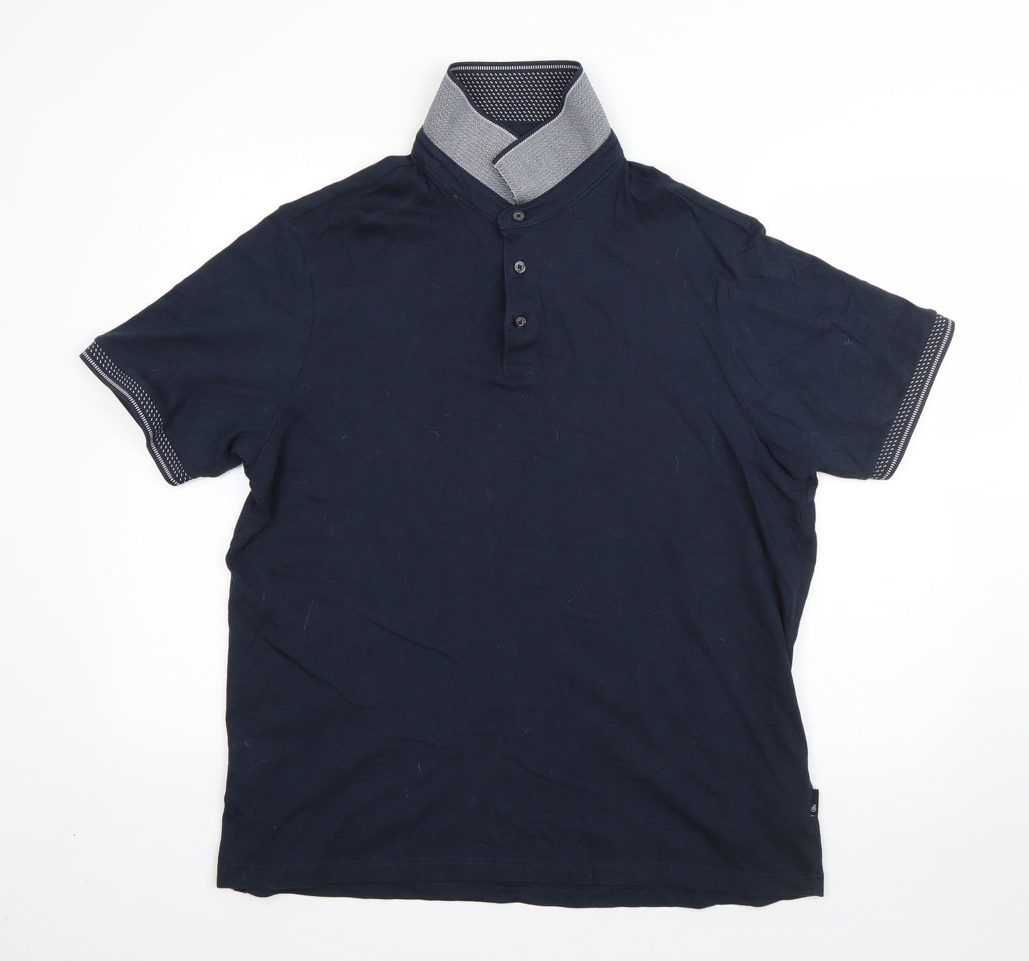 Burton Mens Blue  Cotton  Polo Size XL Collared