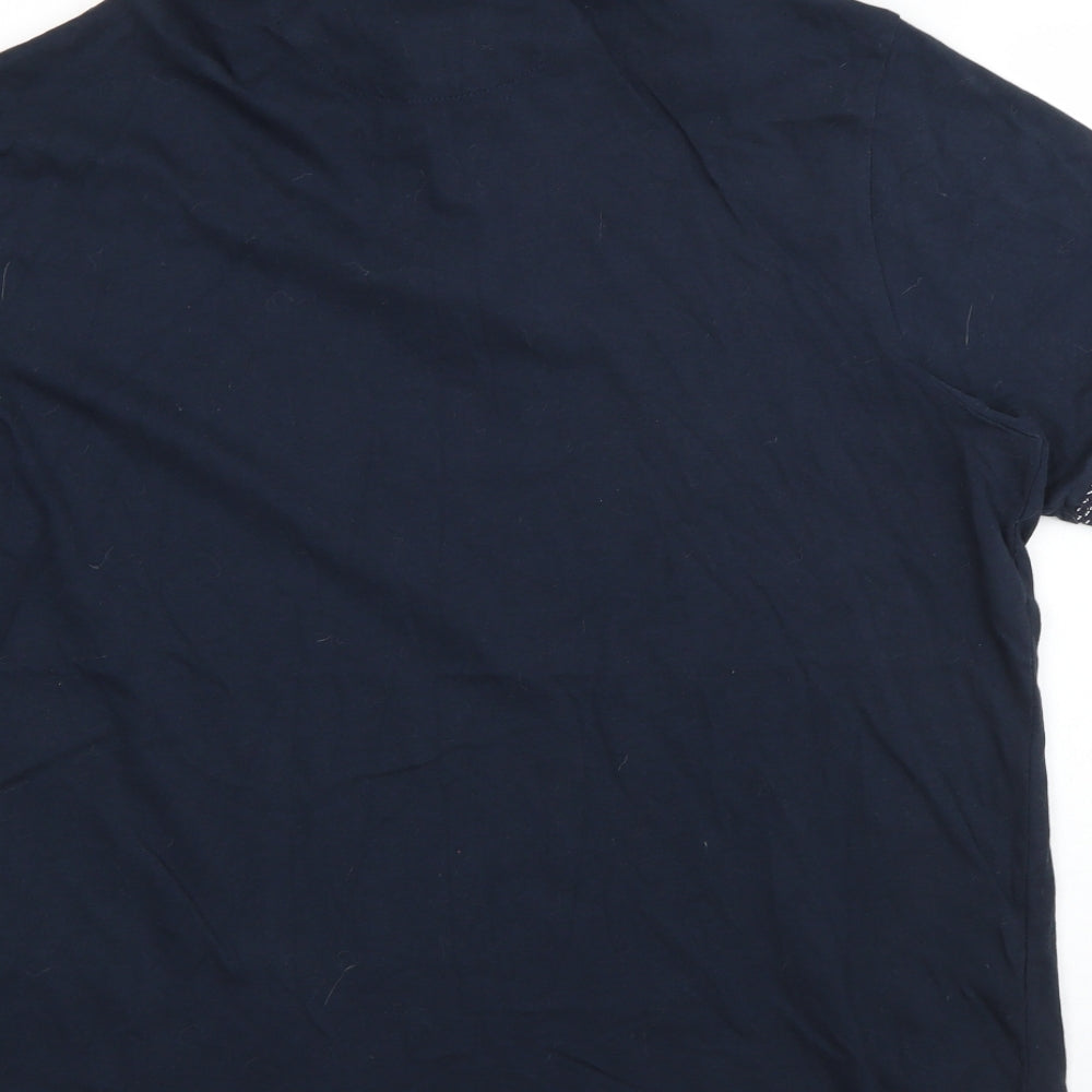 Burton Mens Blue  Cotton  Polo Size XL Collared