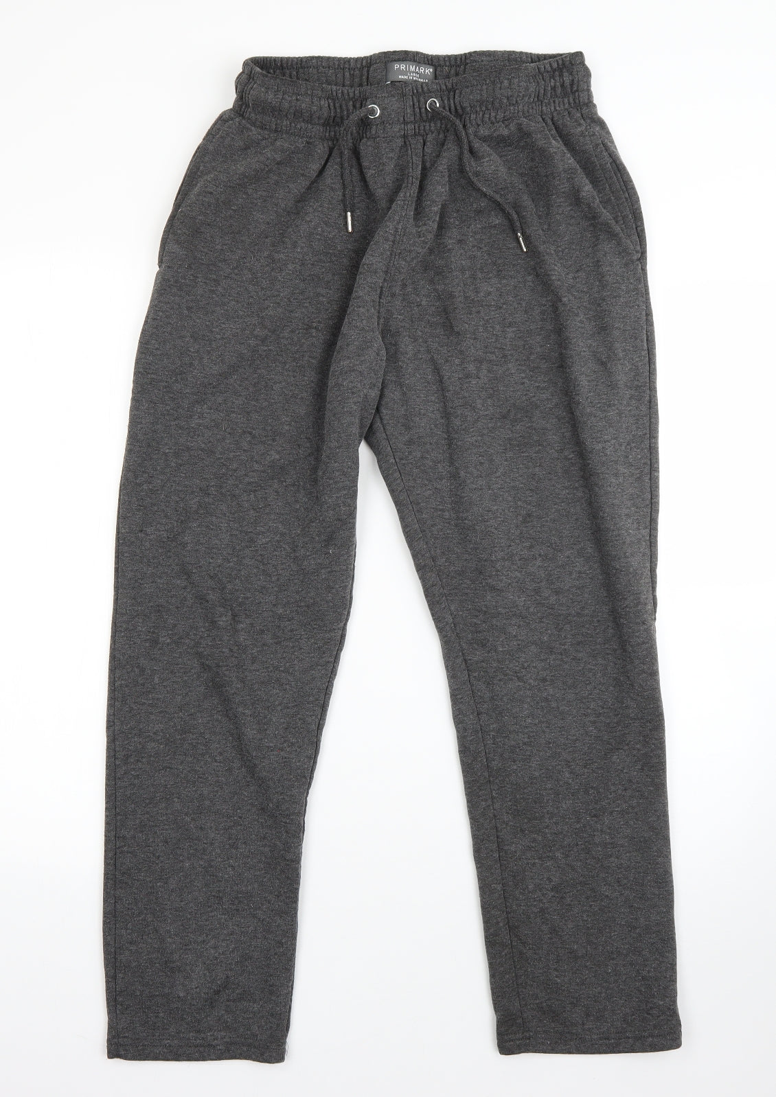 Primark Mens Grey  Cotton Sweatpants Trousers Size L L26 in Regular