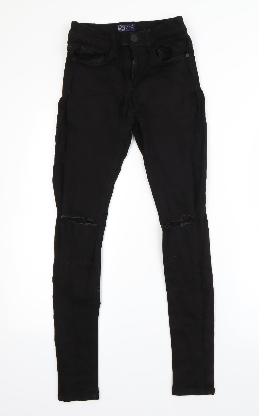 NEXT Girls Black  Cotton Skinny Jeans Size 14 Years  Regular