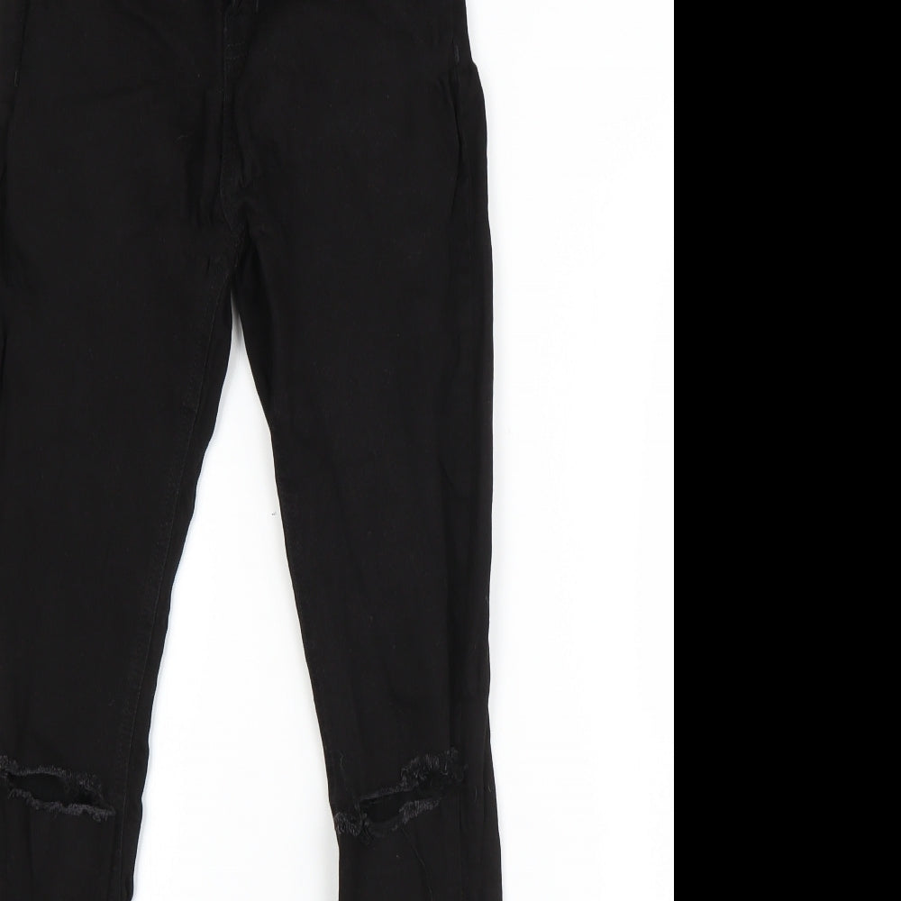 NEXT Girls Black  Cotton Skinny Jeans Size 14 Years  Regular