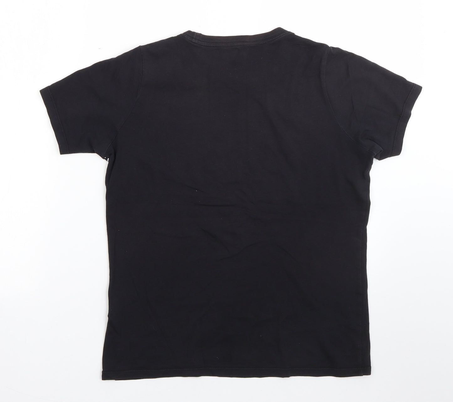 Nike Boys Black  Cotton Basic T-Shirt Size 12-13 Years Round Neck
