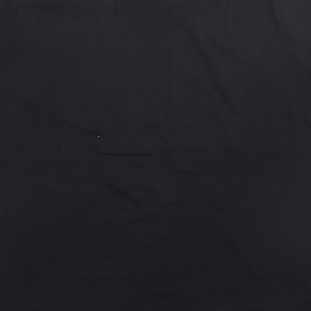 Nike Boys Black  Cotton Basic T-Shirt Size 12-13 Years Round Neck