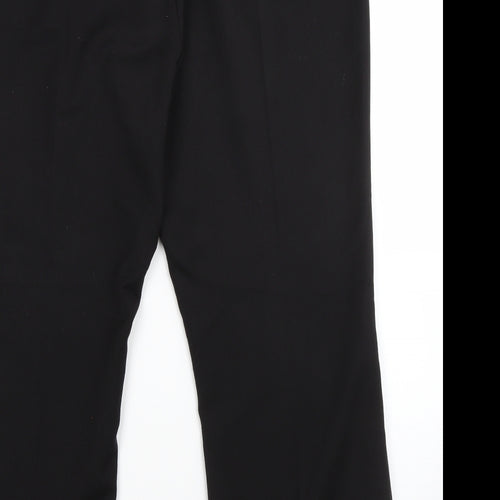 BM Womens Black  Viscose Dress Pants Trousers Size 14 L25 in Regular