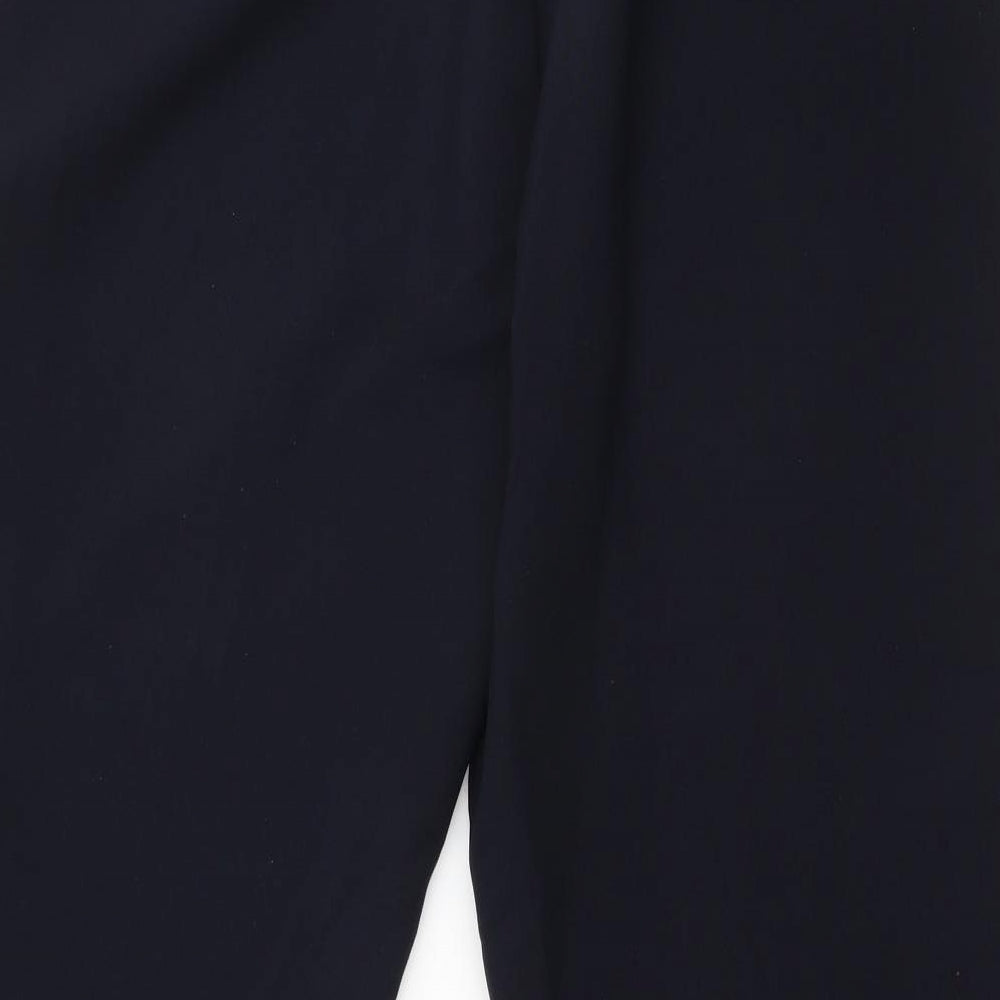 Classics Womens Blue  Polyester Dress Pants Trousers Size 16 L28 in Regular