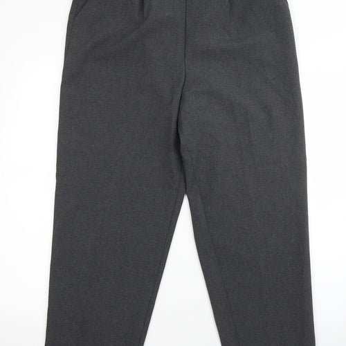 Classics Womens Grey  Polyester Dress Pants Trousers Size 16 L26 in Regular