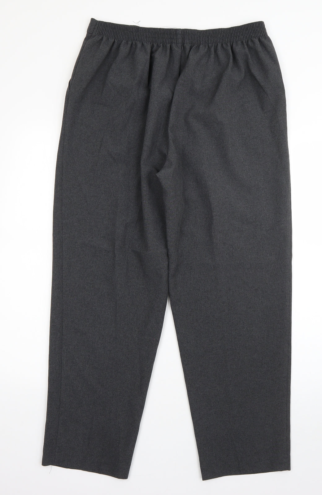 Classics Womens Grey  Polyester Dress Pants Trousers Size 16 L26 in Regular