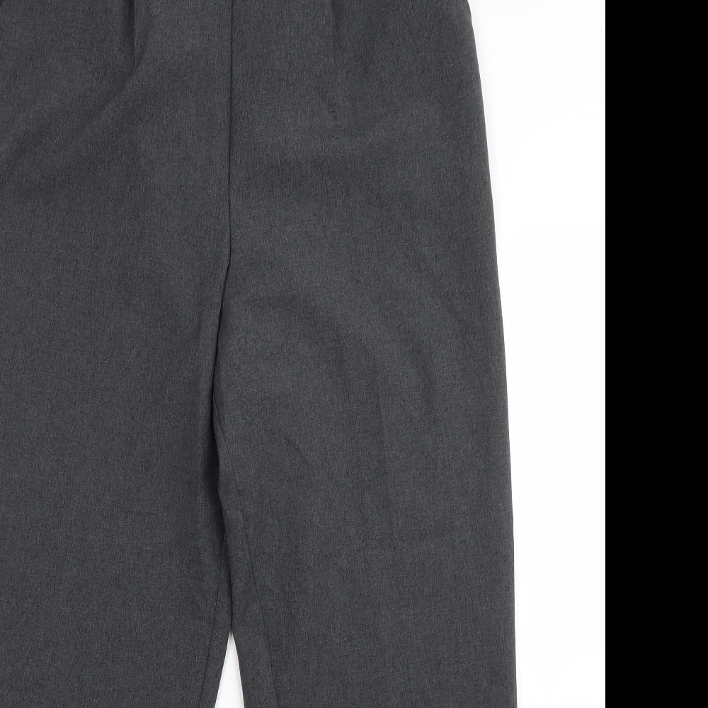 Classics Womens Grey  Polyester Dress Pants Trousers Size 16 L26 in Regular