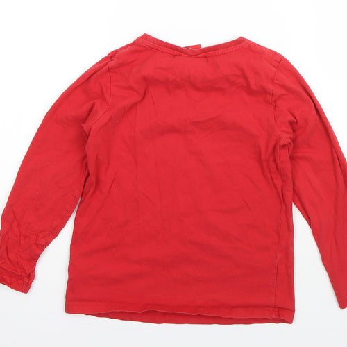 Arsenal Boys Red  Cotton Basic T-Shirt Size 8-9 Years Round Neck