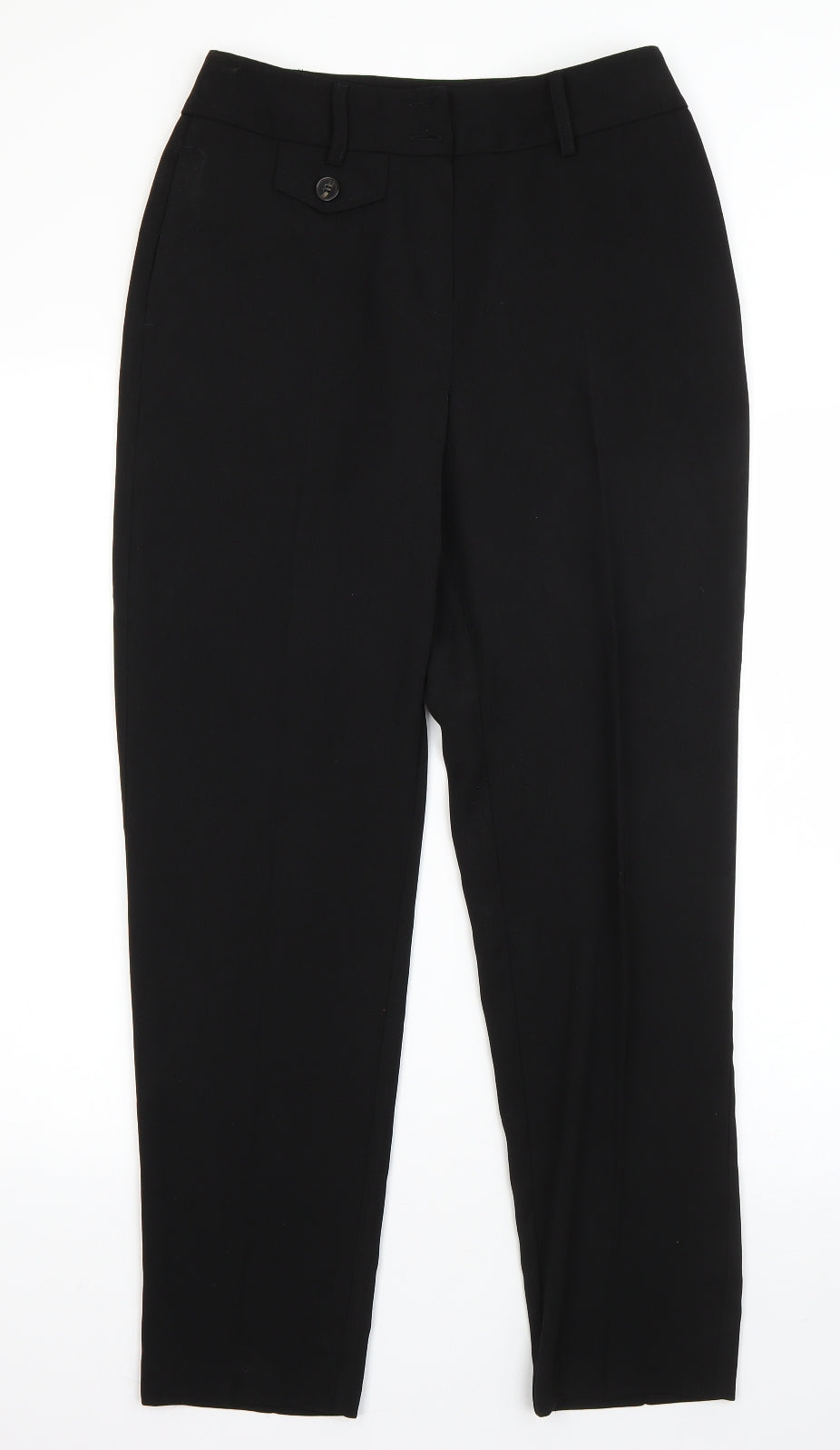 Dorothy Perkins Womens Black  Polyester Dress Pants Trousers Size 8 L28 in Regular