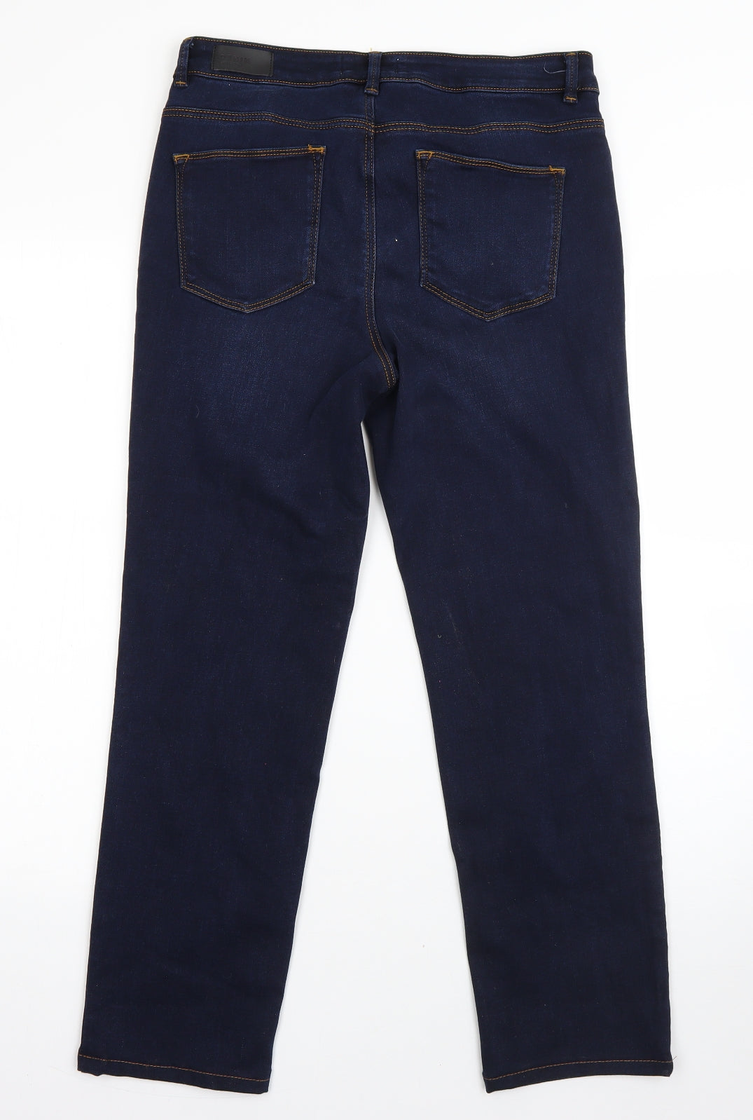Monsoon Womens Blue  Cotton Straight Jeans Size 12 L28 in Regular
