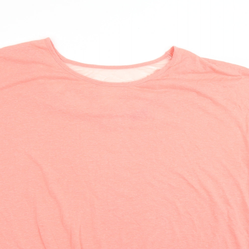 F&F Womens Pink  Polyester Basic Blouse Size 20 Round Neck