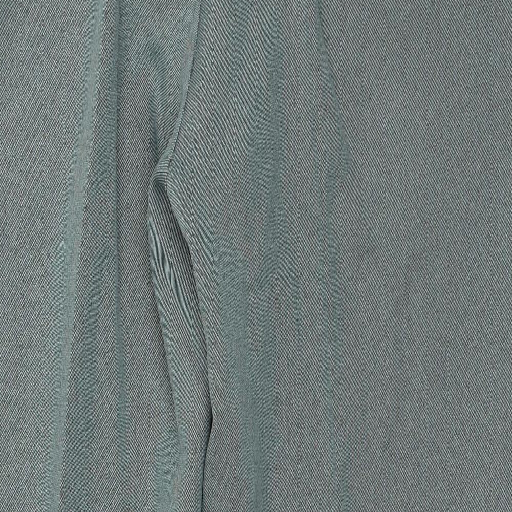 Cotton Traders Mens Green  Polyester Dress Pants Trousers Size 38 L28 in Regular