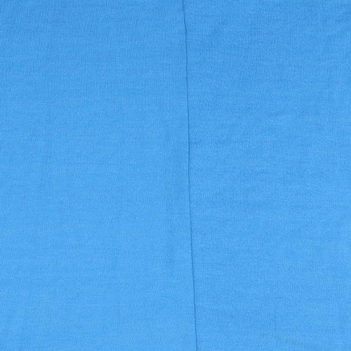 Zansea Womens Blue Round Neck  Polyester Pullover Jumper Size L   - Sky Blue Subtle batwing