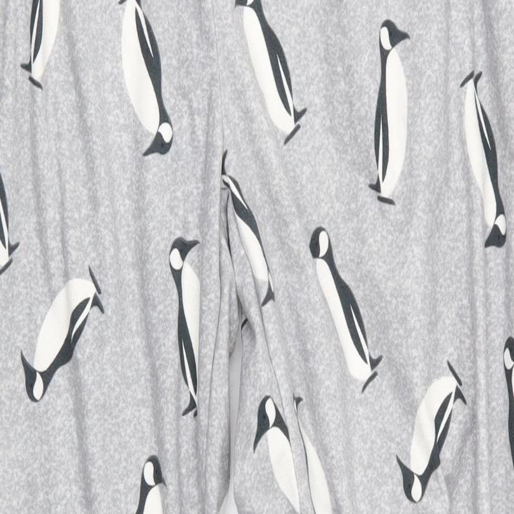 Avenue Womens Grey Animal Print Polyester  Pyjama Pants Size 14   - Penguin Print