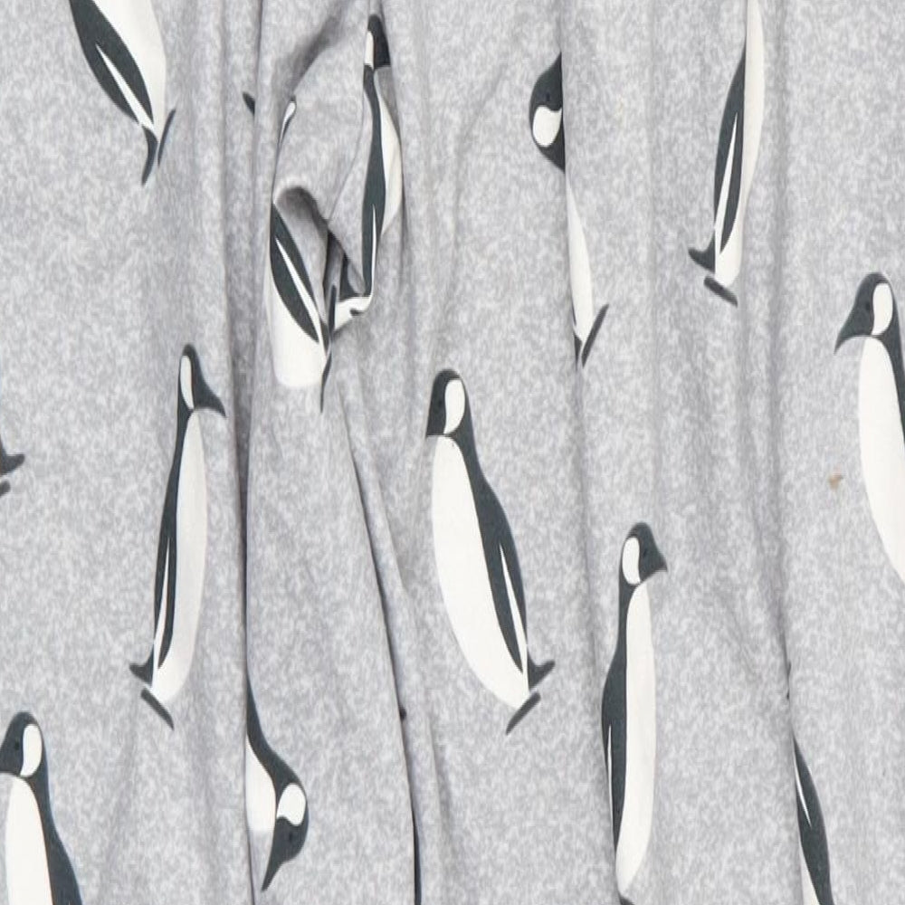 Avenue Womens Grey Animal Print Polyester  Pyjama Pants Size 14   - Penguin Print