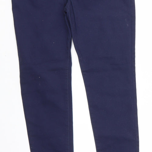 Denim Co Girls Blue  Cotton Jegging Trousers Size 14-15 Years  Regular Pullover - Navy Blue