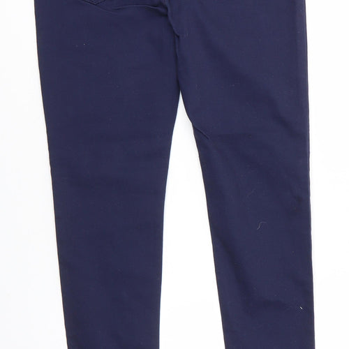 Denim Co Girls Blue  Cotton Jegging Trousers Size 14-15 Years  Regular Pullover - Navy Blue
