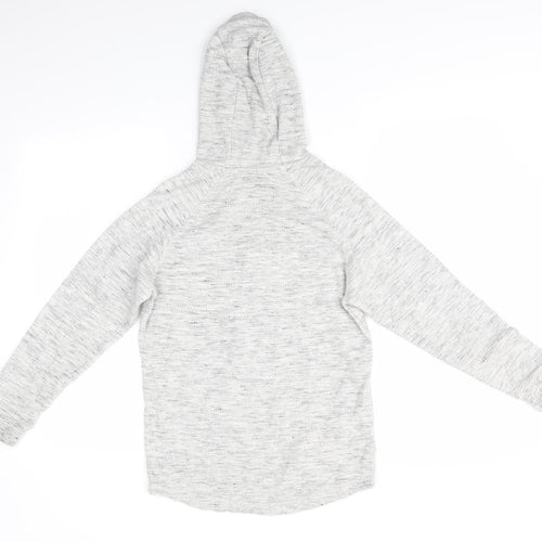 George Boys Grey  Cotton Pullover Hoodie Size 11-12 Years  Pullover - Grey mix Break The Rules