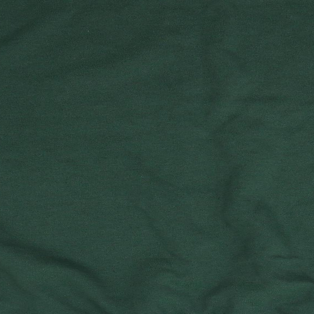 Reebok  Mens Green  Polyester Pullover Sweatshirt Size M   - Bottle Green colour