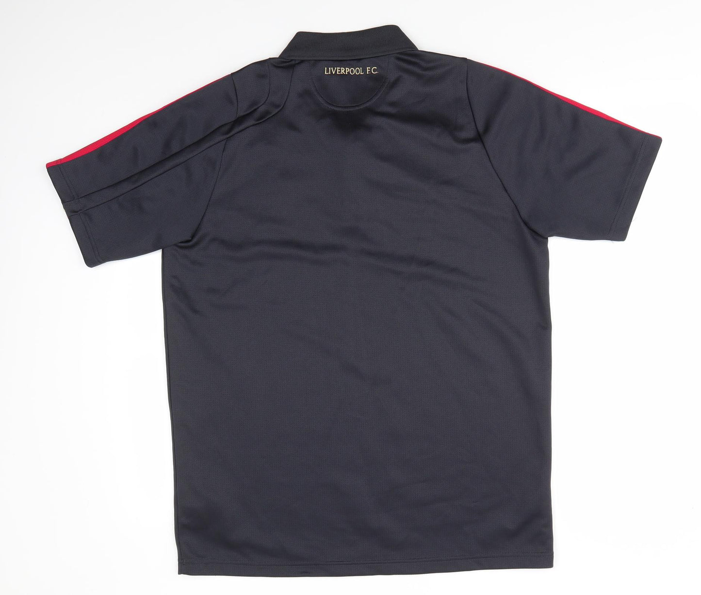 adidas Mens Grey  Polyester  Polo  Collared Button - Liverpool FC