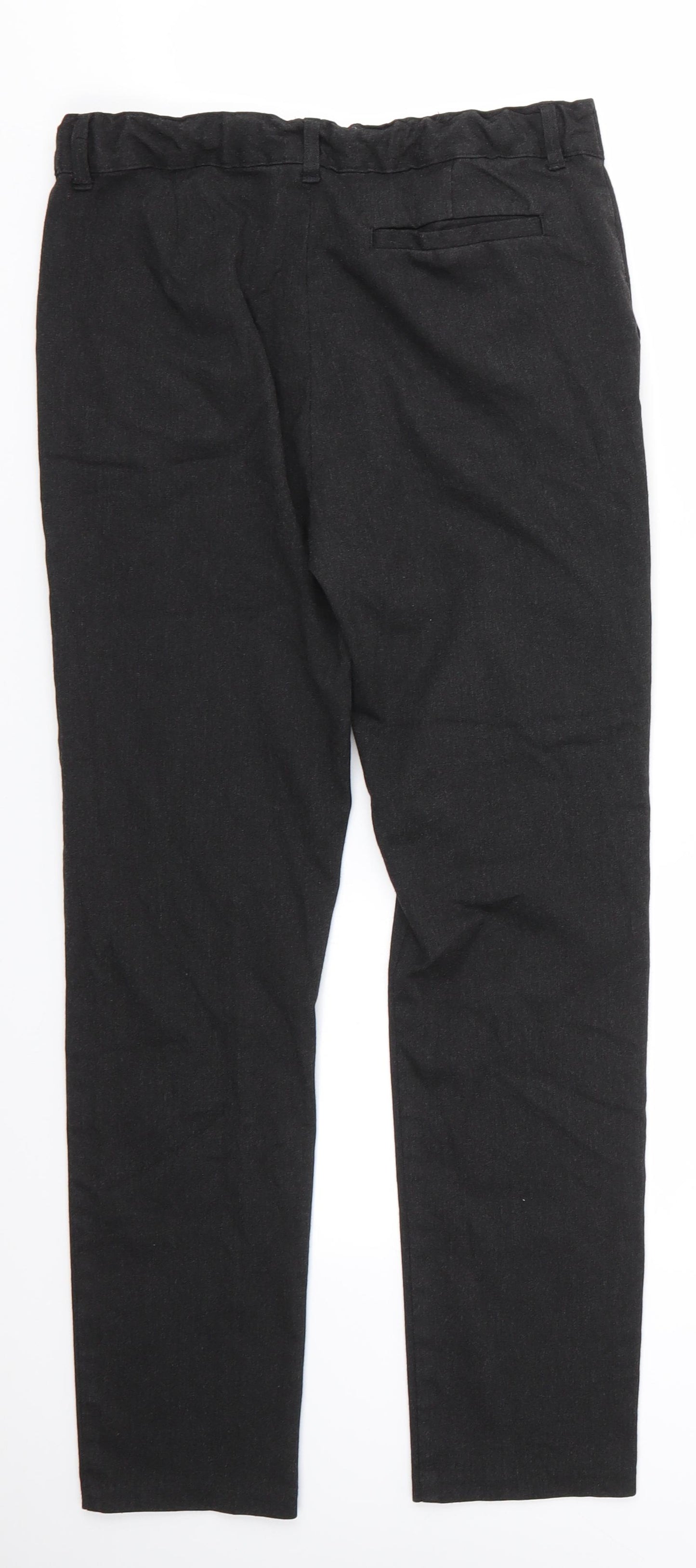 Florence and Fred Boys Grey  Polyester Dress Pants Trousers Size 13-14 Years  Regular Zip - School trousers Dark Grey